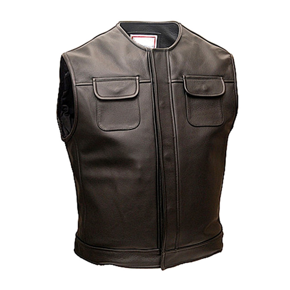Motorbike Leather Vest